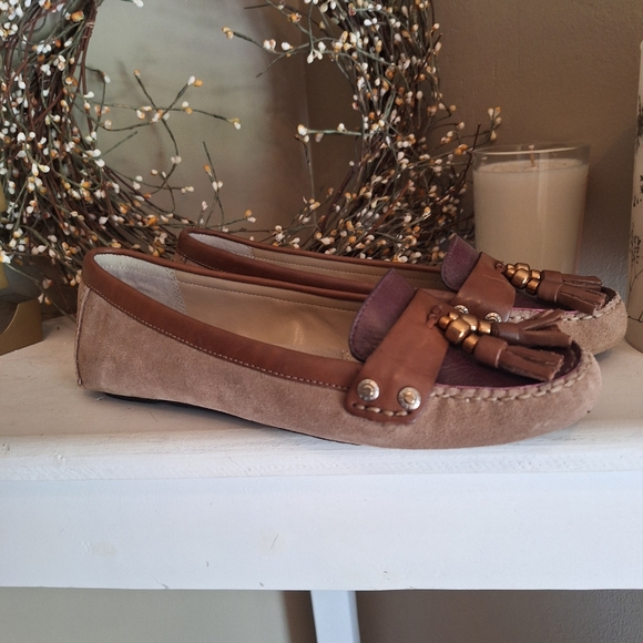 Preppy Ellen Tracy leather loafer with tassels 6.5 - Picture 6 of 17